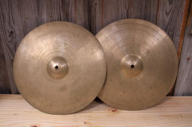 Zildjian 16'' Avedis Small Stamp 50's Flange Hihats 1084 top 1231 bottom