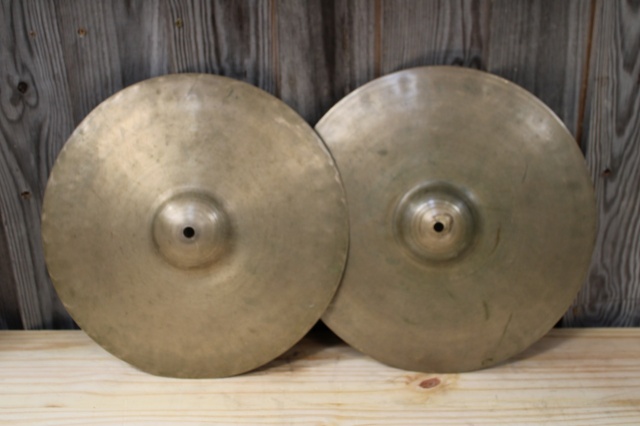 Zildjian 14'' First Stamp mid 30's Hihats 756 top 1311 bottom