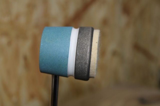Lowboy Beaters Lightweight Felt Daddy Light Blue Silver with White Stripe