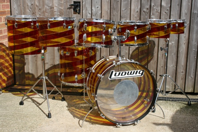 Ludwig '70's Vistalite 'Pattern C'  Big Beat Plus