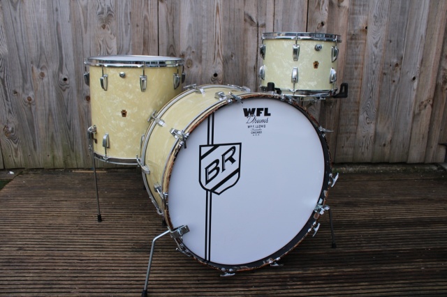 WFL 50s' 'Buddy Rich' Super Classic Outfit in White Marine Pearl