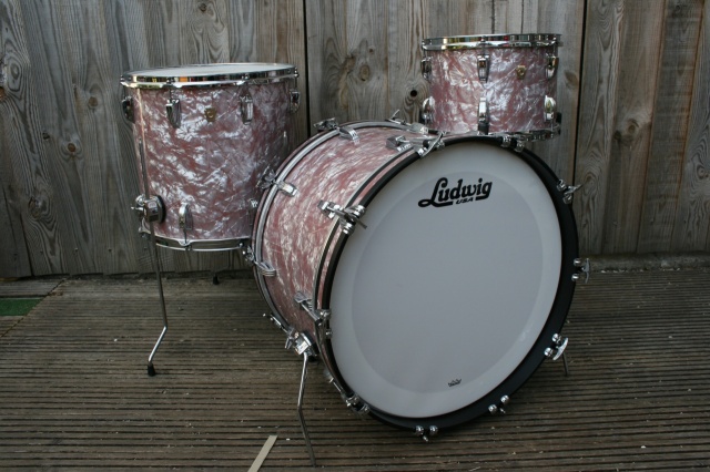 Ludwig 2018 Classic Maple 'Vintage Build' Super Classic in Rose Marine Pearl