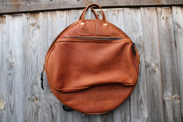 CacSac Gig Bags 22'' Cymbal Bag in Light Brown Leather