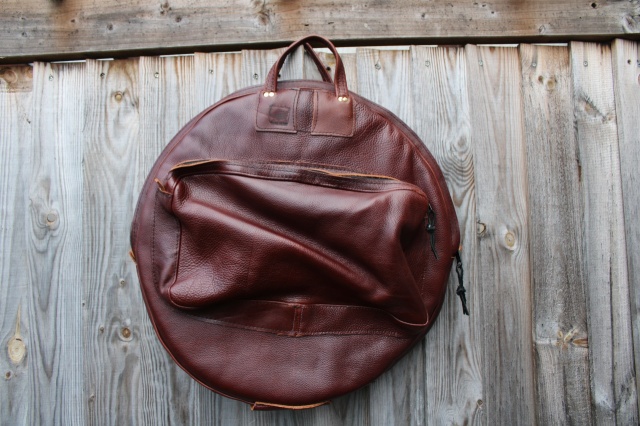 CacSac Gig Bags 24'' Cymbal Bag in Heavy Grain Brown Leather