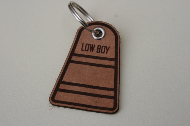 Low Boy Beaters Leather Key Ring Fob