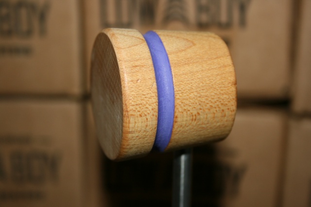Low Boy Beaters Light Weight Natural w/Purple Stripe