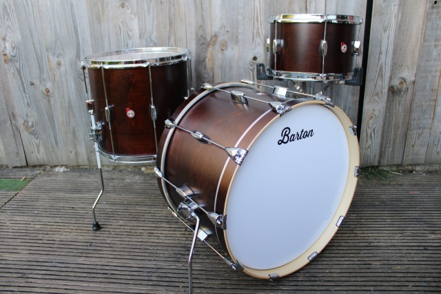 Barton Drum Co Vintage Maple Essential 22 13 16 in Dark Brown Satin