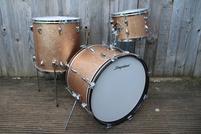 Slingerland 1965 Deluxe Outfit in Champagne Sparkle