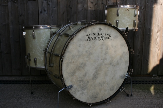 Slingerland 1930's 'Cloud Badge' RadioKing Outfit