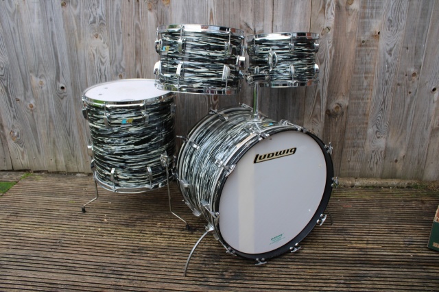 Ludwig 1972 Big Beat Outfit in Oyster Black Pearl