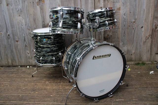 Ludwig 1971 Big Beat Outfit in Oyster Black Pearl