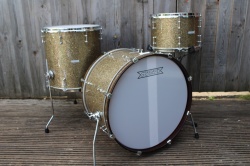 Standard Drum Co Mahogany Vintage in Ginger Glass