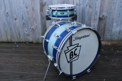 Slingerland 60's Jam Outfit in Blue Silver Duco