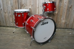 Ludwig Early 70's Downbeat Outfit in Red Sparkle