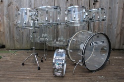 Ludwig 'Mid 70's Vistalite Pro Beat Outfit in Clear