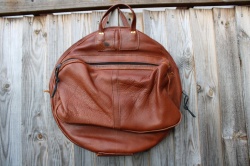 CacSac Gig Bags 22'' Heavy Grain Brown Leather Cymbal Bag