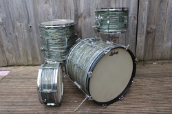 Ludwig 1966 'Clubdate' Outfit with Pioneer in Oyster Blue Pearl