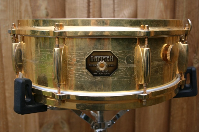 Gretsch Engraved 'Stop Sign' Gold Over Brass
