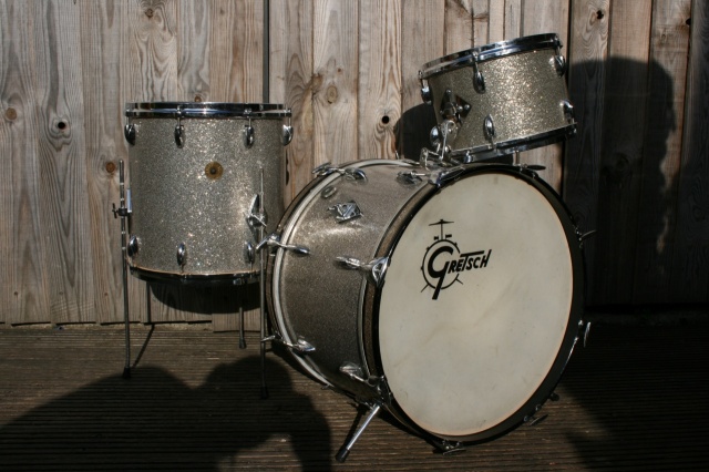 Gretsch '60's Round Badge 'Progressive Jazz' Outfit in Silver Sparkle