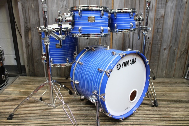 Yamaha Club Custom 20, 10, 12, 14 in Blue Swirl rustydrums.co.uk