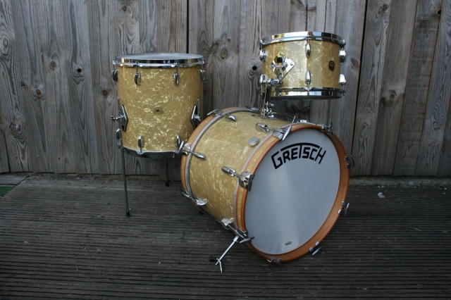 Used Gretsch Broadkaster BeBop Outfit in Antique Pearl