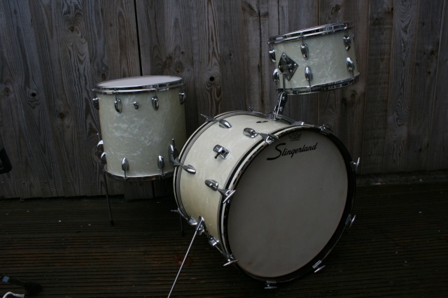 Slingerland 'Aug 1961' Modern Jazz Outfit N9 in White Marine Pearl