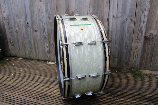 Ludwig 'Apr 1968' 28x12 in White Marine Pearl