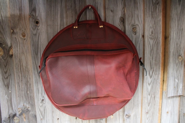 CacSac Gig Bags 22'' Cymbal Bag in Ox Blood Leather