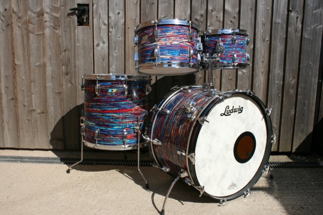 Ludwig 70's 'Big Beat' Outfit in Psychedelic Red