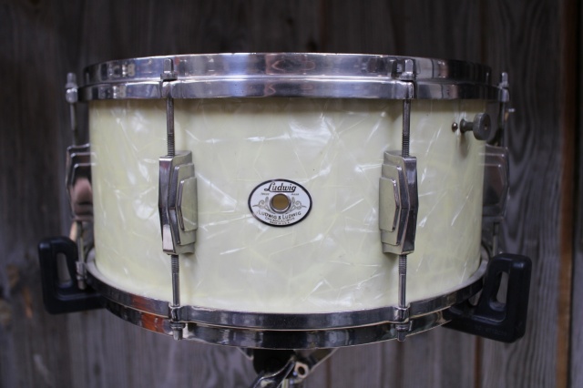 Ludwig & Ludwig 'June 1940' Standard 14x6.5 in White Marine Pearl