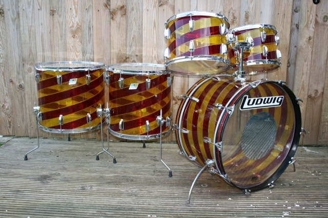 Ludwig Vistalite 'Pattern C'  Pro Beat