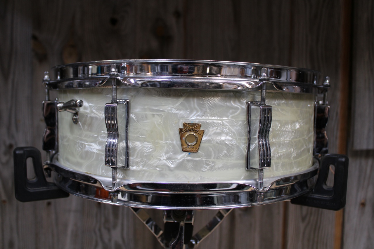 Ludwig Oct6 1967 Jazz Festival in White Marine Pearl