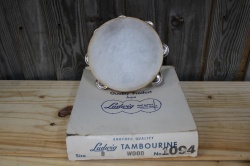 Ludwig 1094 Wood 8'' Tacked Head Tambourine Single Row