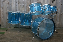 Ludwig '70's Vistalite Pro Beat Outfit in Blue